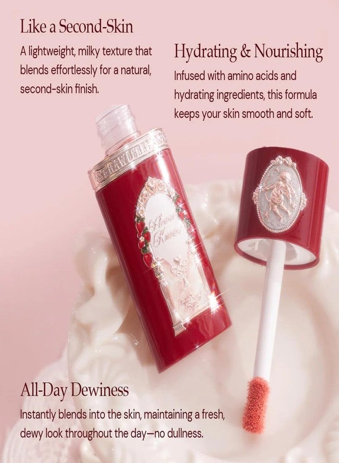 Flower Knows Strawberry Cupid All Day Glow Liquid Blush,Sweat & Water-Resistant Dewy Blush for Cheeks,Blendableand Hydrating Baby Pink Face Makeup for Women & Girls,0.25 Fl Oz(01 Frosty Strawberry) - Image 4